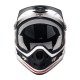 Vue de face casque urge DRIFT blanc